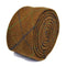 brown, green and blue check tweed wool tie